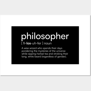 Philosopher definition Posters and Art